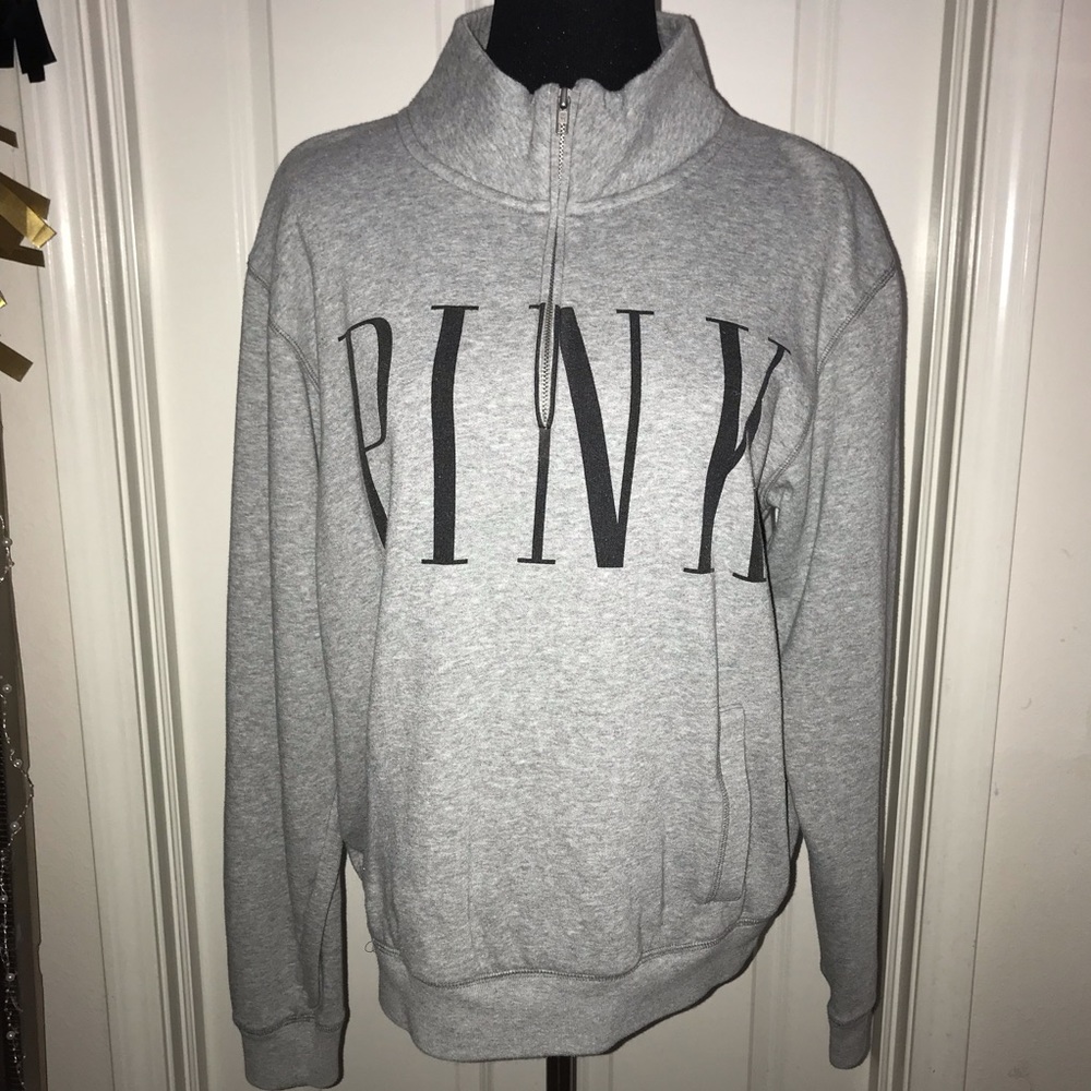 Victoria’s Secret pink half zip sweater